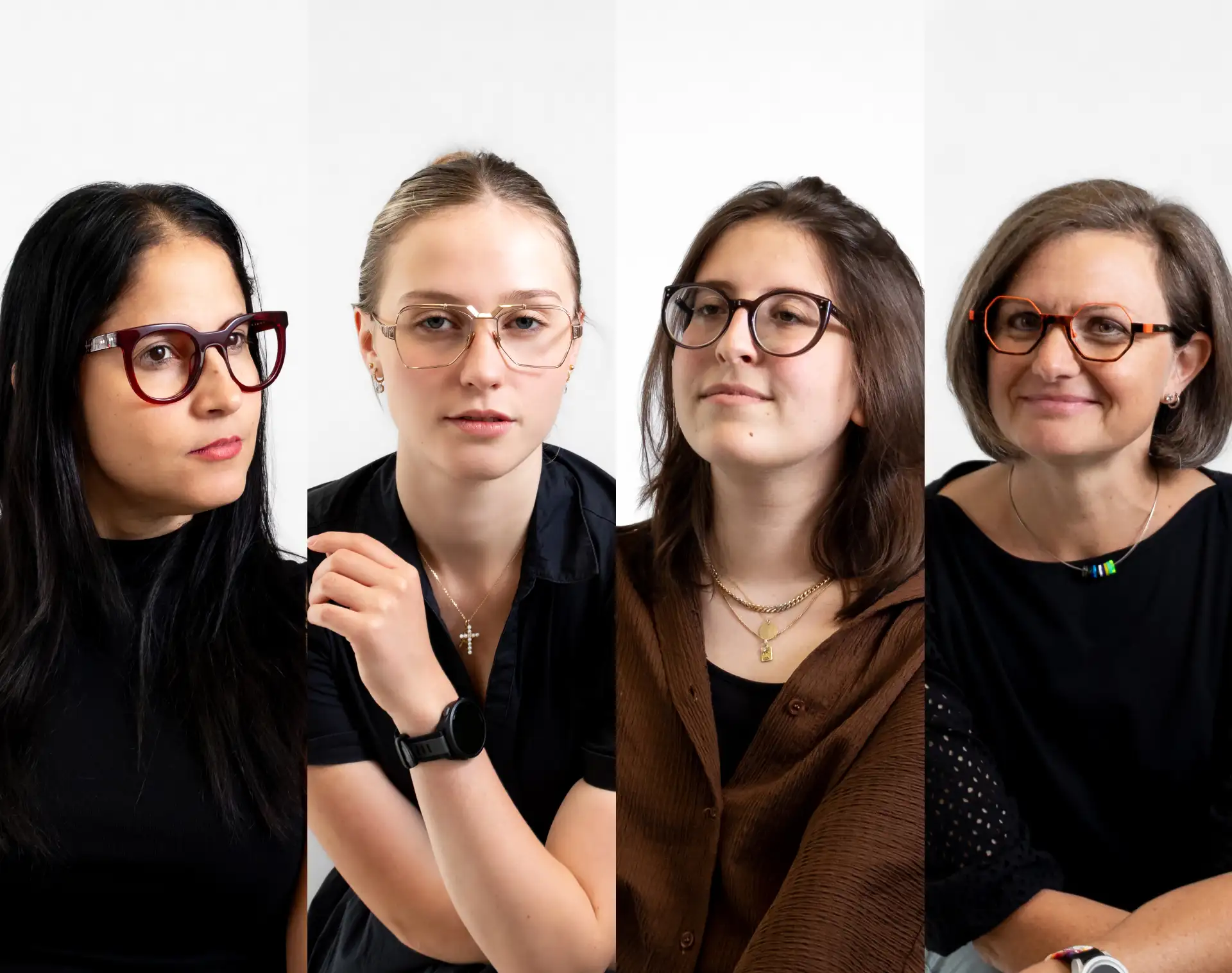 Unsere Optikerinnen mit hochwertige Brillen aus unserem Store in Aschaffenburg