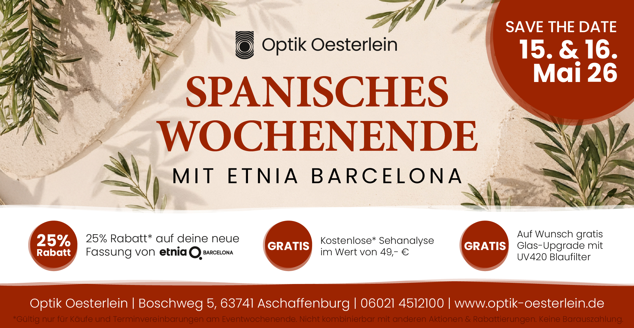 EVENT - Spanisches Wochenende bei Optik Oesterlein 