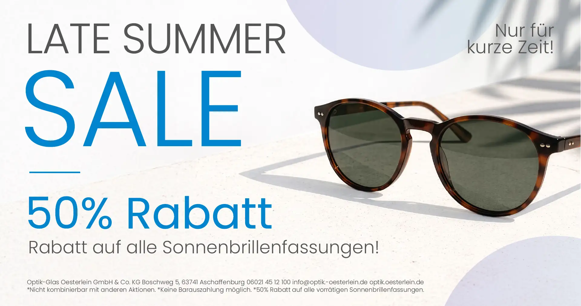 Sonnenbrillen günstig im Sale bei optik Oesterlein Aschaffenburg