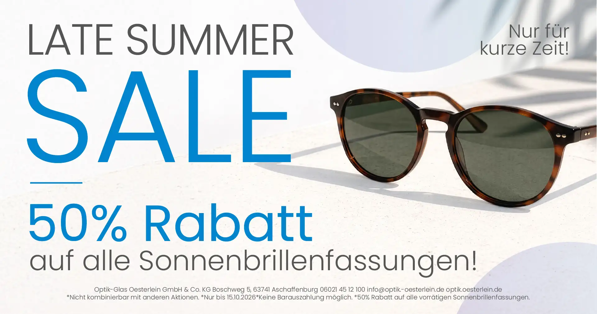 Sonnenbrillen günstig im Sale bei optik Oesterlein Aschaffenburg
